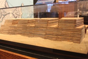 A model of the walls of the Fort on Sullivan's Island.