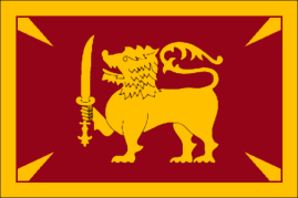 Flag of the Dominion of Ceylon.